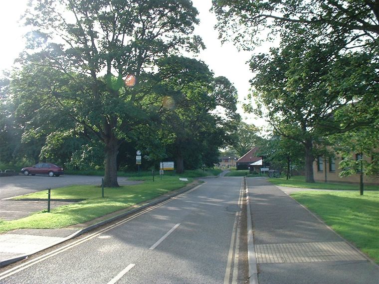 road heading towards vanbrugh college
