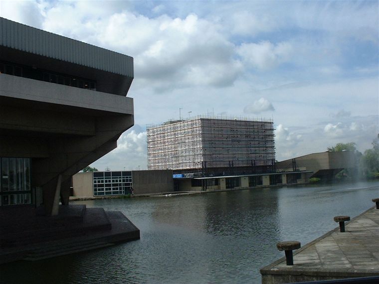 the electronics department from a different angle, central hall on the left