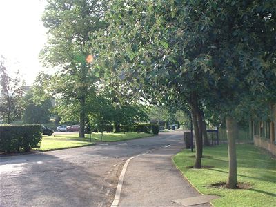 road past the car park towards langwith college