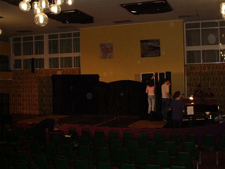 the stage
