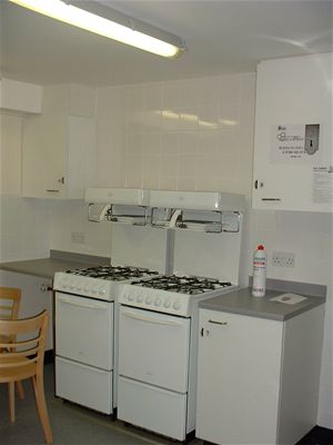 the kitchen