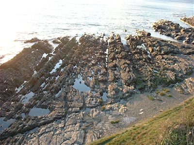 Rocks on the way to Baggy Point