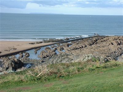 Woolacombe Bay, with Lundy Island in the background