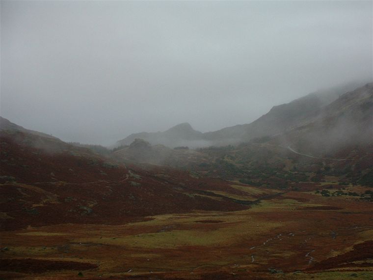 On the road between Wrynose Pass & Hardknott Pass