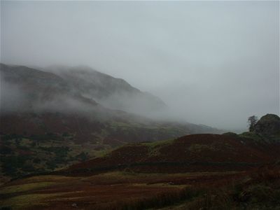 On the road between Wrynose Pass & Hardknott Pass