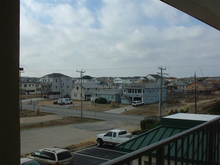 View inland from the hotel