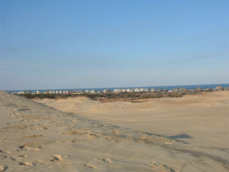 The dune from where we launched