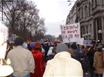 Protest against the impending war in Iraq