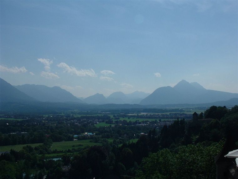 Views from the top of the viewing platform at the fort