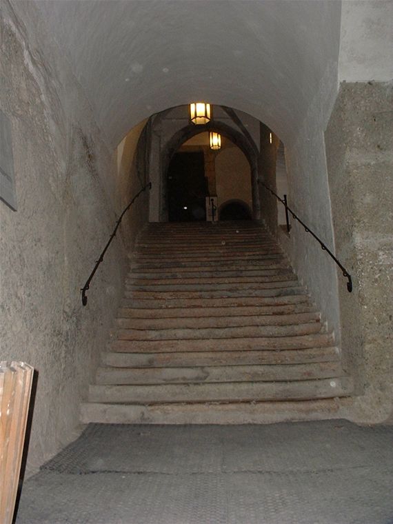 Stairs up to the fort