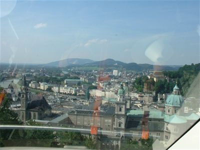Views out of the Fenicular Railway up to the fort