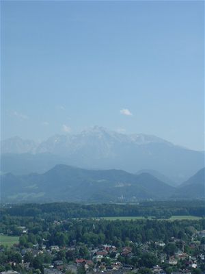 Views out to the mountains from the top of the fort