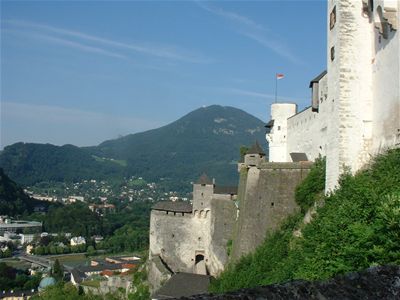 Views towards the old city side of the fort