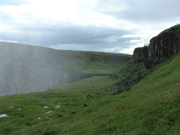 Mist rising off Gulfoss