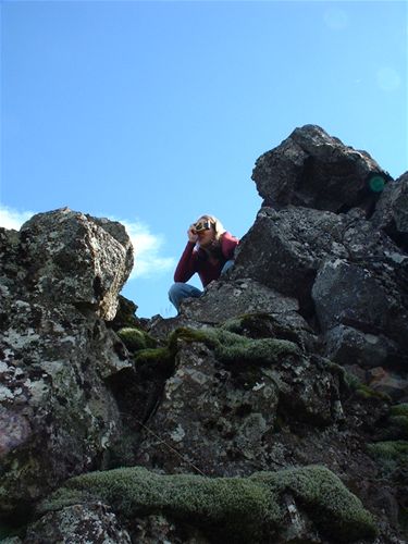 The edge of the European plate from the valley floor