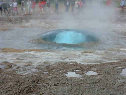 Strokkur erupting again - 1