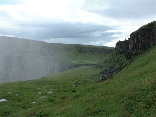 Mist rising off Gulfoss