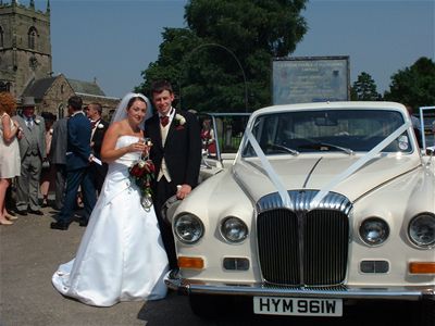 Simon & Steph with the car