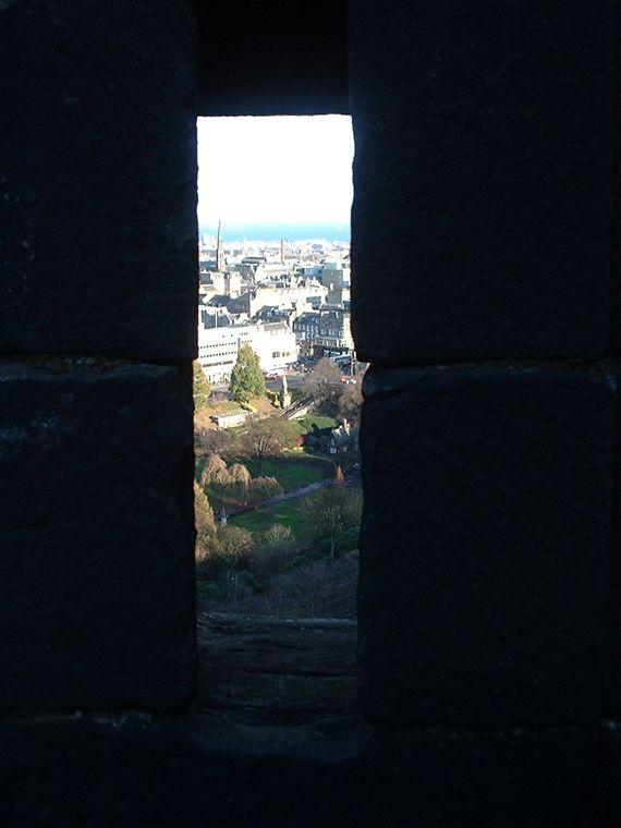 Views of Edinburgh from the castle keep