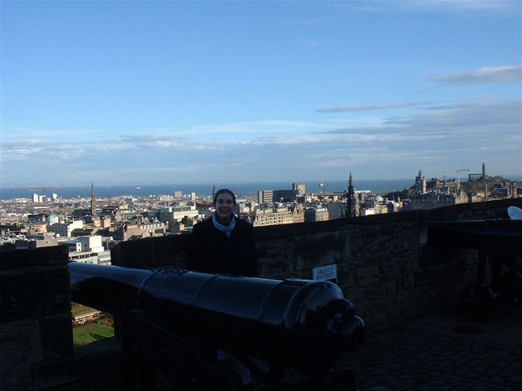 Views of Edinburgh from the castle keep