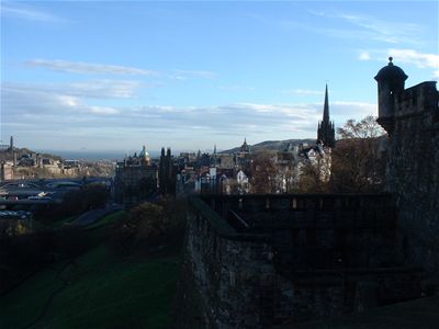The Old Town & Waverley Bridge from the castle keep