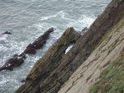 Looking down from Baggy Point