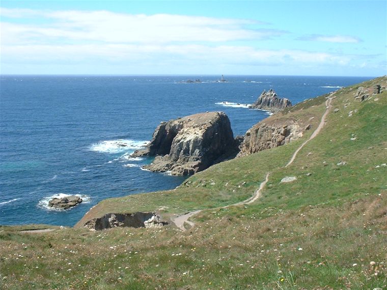 Views of the cliffs around Land's End, Cornwall