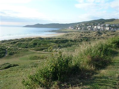 View from the Marine Drive above Woolacombe