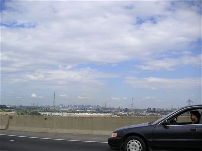 Along the way we passed along the exceptionally smelly New Jersey turnpike