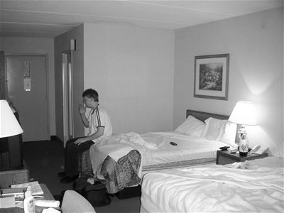 Our most pleasant motel room
