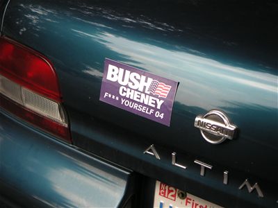 Another fine bumper sticker...