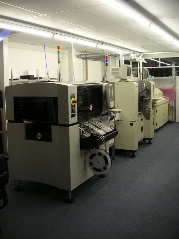 The new production line - the new machine is second