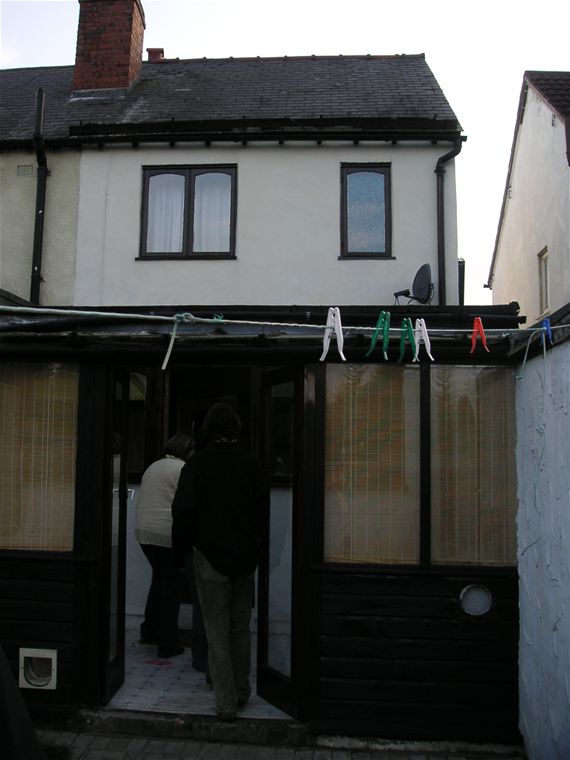 The back of the house & lean-to