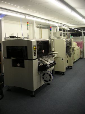 The new production line - the new machine is second