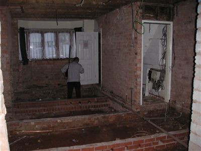 The lounge / dining room area
