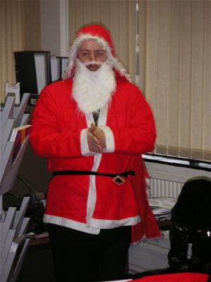 ... as Santa.
