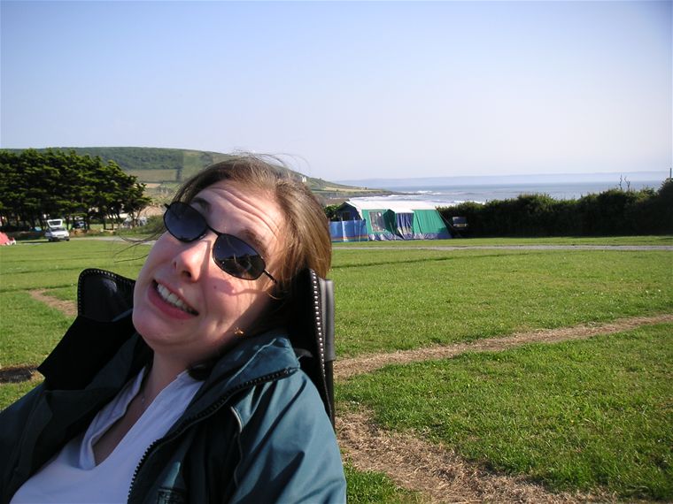 ... and the sea-view from our pitch
