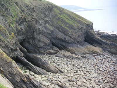 Another view down from the top of Baggy Point