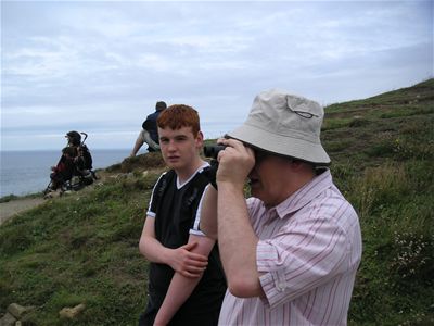 Adam, Dad at Baggy Point on the walk