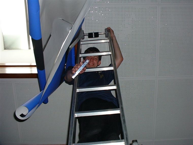 simon up ladders covering skylights