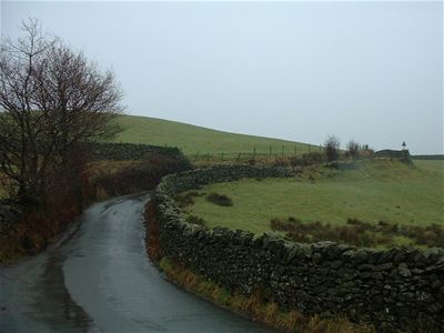 The road up to Wrynose Pass