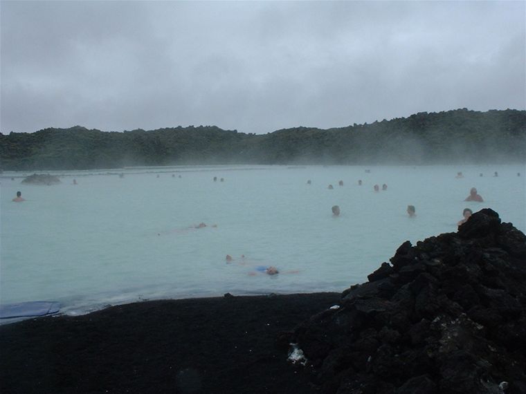 The Blue Lagoon - not looking very blue due to the weather - 2