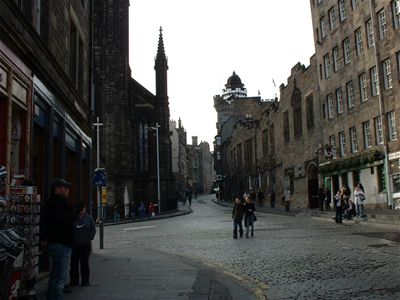 The Royal Mile - towards Edinburgh Castle
