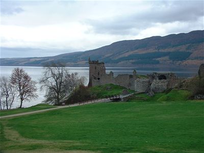 Urquhart Castle (Loch Ness in the background)