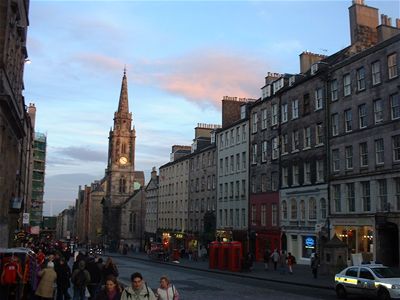 The Royal Mile - towards the Palace of Holyroodhouse