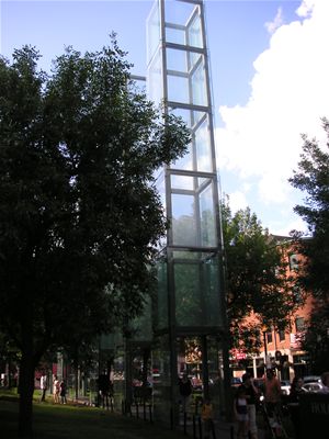 Holocaust Memorial in central Boston