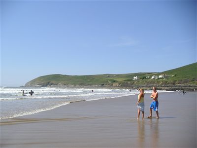 Croyde Bay, Baggy Point in the background