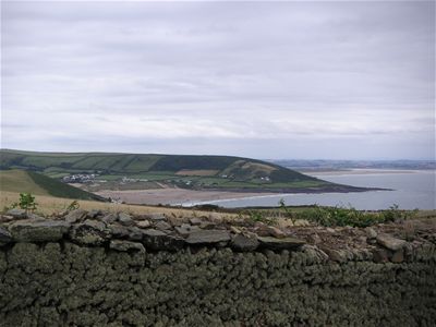 Looking back from Baggy Point down to Croyde...