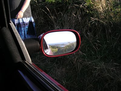 Amazing view through the wing mirror